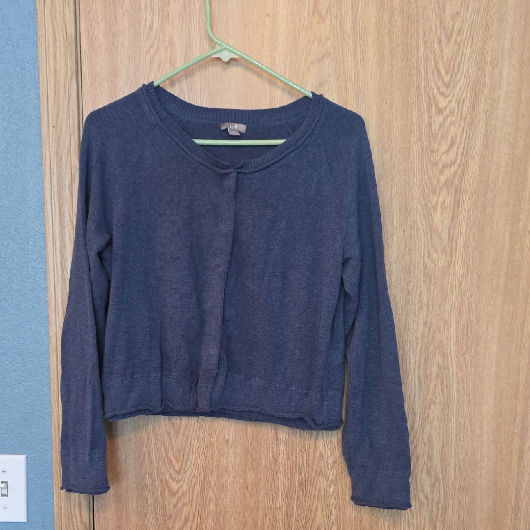 J. Jill Classic Blue Cardigan